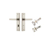 Iver Osaka Door Lever Handle On Chamfered Backplate - primehardware