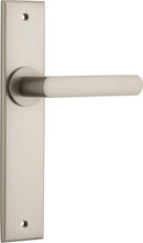Iver Osaka Door Lever Handle On Chamfered Backplate - primehardware