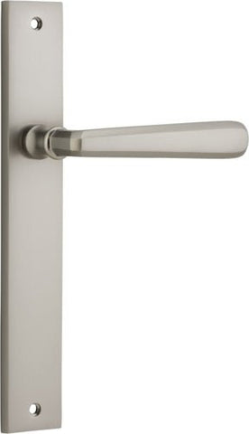 Iver Copenhagen Door Lever Handle On Rectangular Backplate - primehardware