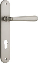 Iver Copenhagen Door Lever Handle On Oval Backplate - primehardware