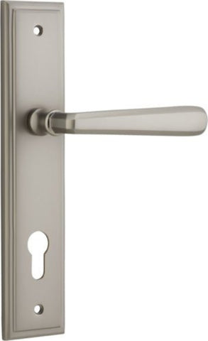 Iver Copenhagen Door Lever Handle On Stepped Backplate - primehardware