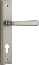 Iver Copenhagen Door Lever Handle On Stepped Backplate - primehardware