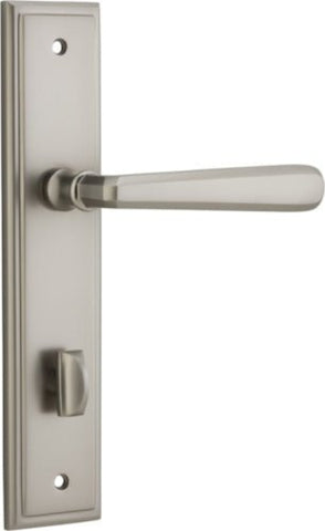 Iver Copenhagen Door Lever Handle On Stepped Backplate - primehardware