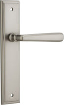 Iver Copenhagen Door Lever Handle On Stepped Backplate - primehardware
