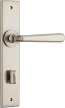 Iver Copenhagen Door Lever on Chamfered Backplate — Privacy Lever Set Only