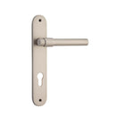Iver Helsinki Door Lever Handle On Oval Backplate - primehardware