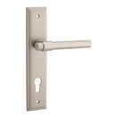 Iver Helsinki Door Lever Handle On Stepped Backplate - primehardware