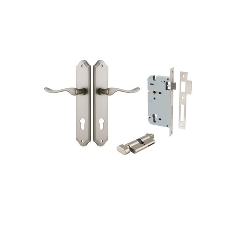 Iver Stirling Door Lever Handle On Shouldered Backplate - primehardware