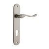 Iver Stirling Door Lever Handle On Oval Backplate - primehardware
