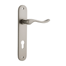 Iver Stirling Door Lever Handle On Oval Backplate - primehardware
