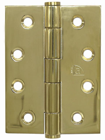 Austyle Butt Hinge Fixed Pin inc screws PVD PB 100x75x2.5mm Various Finish - primehardware