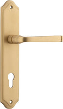 Iver Annecy Door Lever Handle On Shouldered Backplate - primehardware