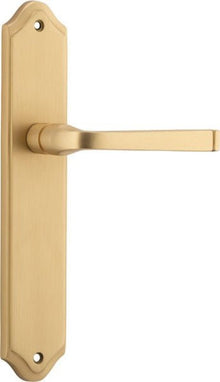IVER Annecy Door Lever Handle On Shouldered Backplate | Passage Lever Set Only | 9 Finishes
