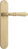 Iver Sarlat Lever Door Handle On Oval Backplate - primehardware