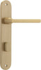 Iver Baltimore Door Lever Handle On Oval Backplate - primehardware