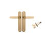 Iver Bronte Door Lever Handle On Oval Backplate - primehardware