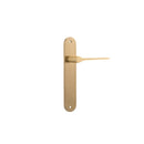 Iver Como Door Lever Handle On Oval Backplate - primehardware