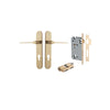 Iver Como Door Lever Handle On Oval Backplate - primehardware
