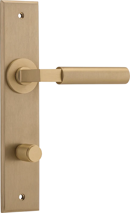 IVER BERLIN DOOR LEVER HANDLE ON CHAMFERED RECTANGULAR BACKPLATE - CUSTOMISE TO YOUR NEEDS