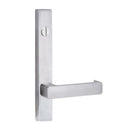 Lockwood 4603 Square End Plate With Emergency Turn & 76 Lever Satin Chrome 4603/76SC - primehardware