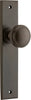 Iver Paddington Door Knob On Chamfered Backplate - primehardware
