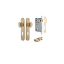 IVER Paddington Door Knob On Oval Backplate | Entrance Kit (Key/Key) | 9 Finishes - Brushed Brass