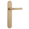 Iver Oslo Lever Door Handle On Oval Backplate - primehardware