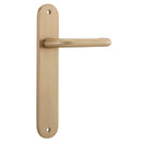 Iver Oslo Lever Door Handle On Oval Backplate - primehardware