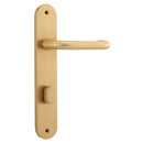 Iver Oslo Lever Door Handle On Oval Backplate - primehardware