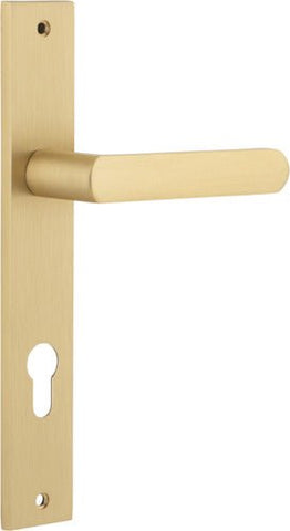 Iver Osaka Door Lever Handle On Rectangular Backplate - primehardware