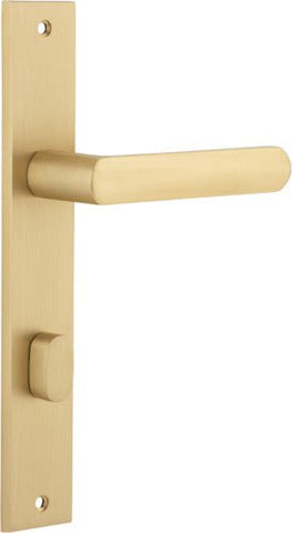 Iver Osaka Door Lever Handle On Rectangular Backplate - primehardware