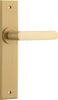 Iver Osaka Door Lever Handle On Chamfered Backplate - primehardware