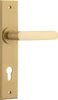 Iver Osaka Door Lever Handle On Chamfered Backplate - primehardware