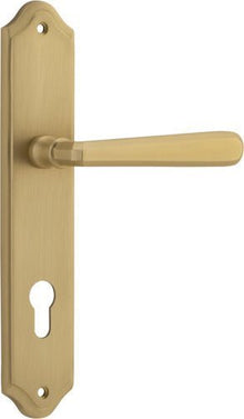 Iver Copenhagen Door Lever Handle on Shouldered Backplate | Entrance Lever Set Only | 7 Finishes