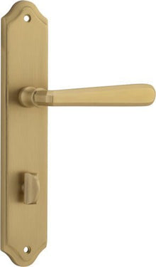 Iver Copenhagen Door Lever Handle on Shouldered Backplate | Privacy Lever Set Only | 7 Finishes