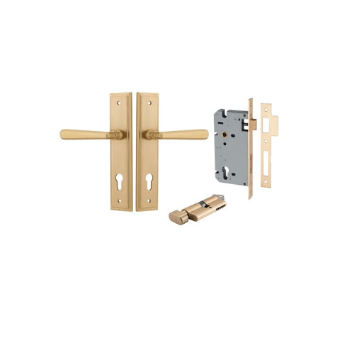Iver Copenhagen Door Lever Handle On Stepped Backplate - primehardware
