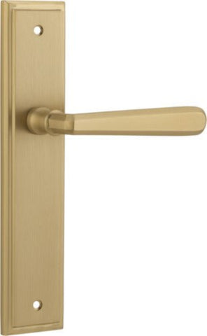Iver Copenhagen Door Lever Handle On Stepped Backplate - primehardware