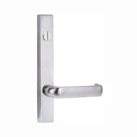 Lockwood 4603 Square End Plate With Emergency Turn & 77 Lever Satin Chrome 4603/77SC - primehardware