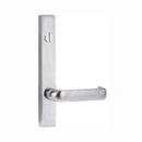 Lockwood 4603 Square End Plate With Emergency Turn & 77 Lever Satin Chrome 4603/77SC - primehardware