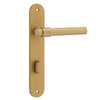 Iver Helsinki Door Lever Handle On Oval Backplate - primehardware