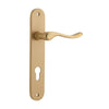 Iver Stirling Door Lever Handle On Oval Backplate - primehardware