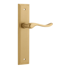 IVER Stirling Door Lever Handle On Stepped Backplate | Passage Lever Set Only | 8 Finishes