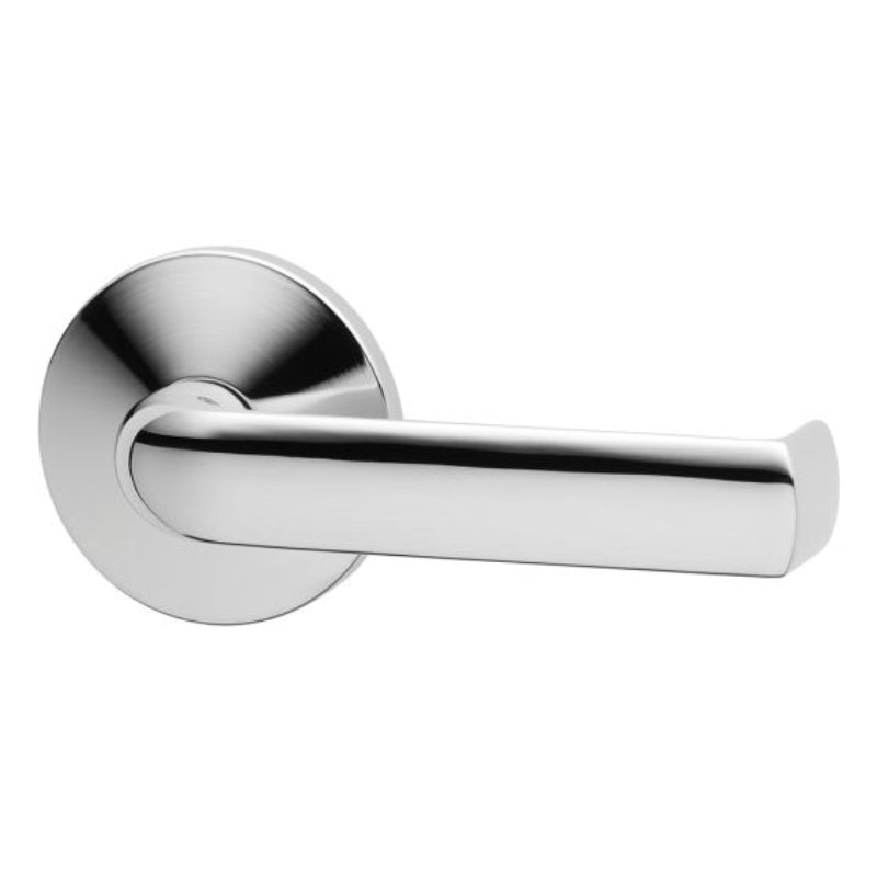 Lockwood 1360 Series 77 Lever on Round Rose Full Set Chrome Plate 1360/1361/77CP