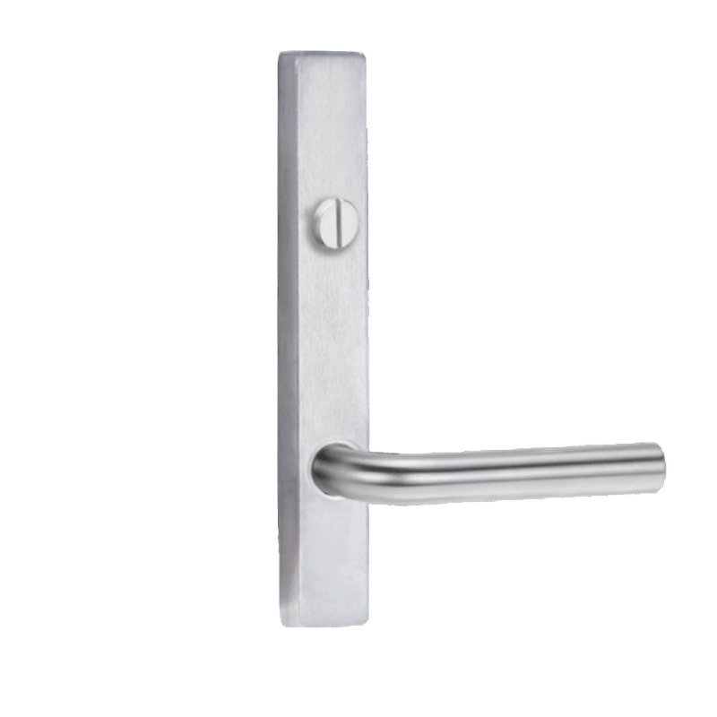 Lockwood 4603 Square End Plate With Emergency Turn & 97 Lever Satin Chrome 4603/97SC - primehardware