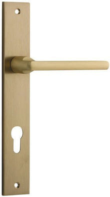 IVER Baltimore Door Lever Handle On Rectangular Backplate | Entrance- Lever Only | 7 Finishes
