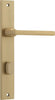 Iver Baltimore Door Lever Handle On Rectangular Backplate - primehardware