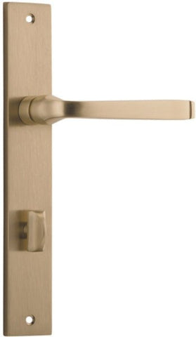 Iver Annecy Door Lever Handle On Rectangular Backplate - primehardware