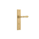 Iver Sarlat Door Lever Handle On Chamfered Backplate - primehardware