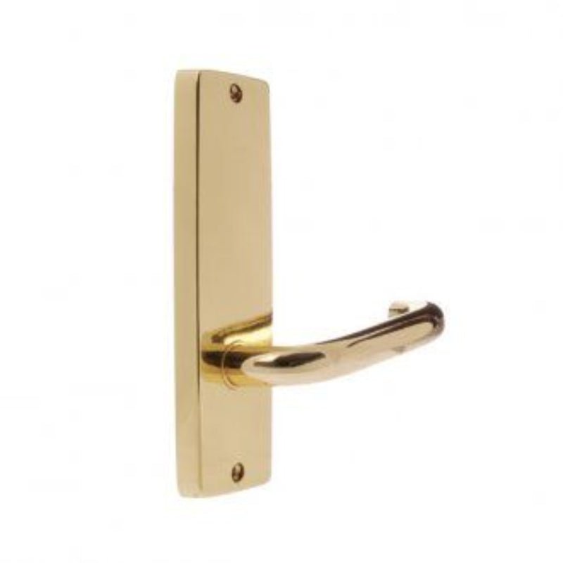 Lockwood 1905 Square End Plate With 70 Lever Polished Brass 1905/70PB - primehardware