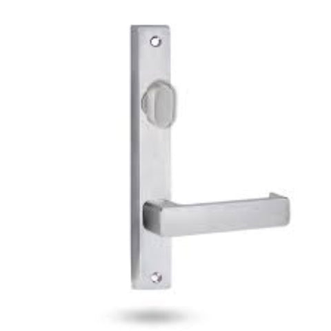 Lockwood 4604 Square End Plate With Turn & 76 Lever Satin Chrome 4604/76SC - primehardware